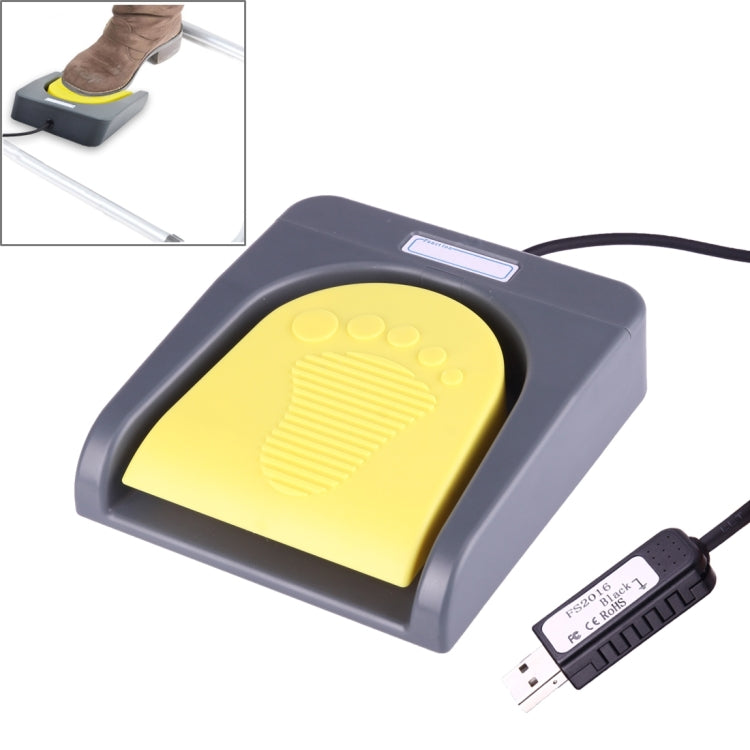 FS2016_USB PCsensor USB Foot Switch Foot Control Keyboard, Multimedia / Keyboard / Gamepad / Mouse / String / B Ultrasound Image Acquisition Functions, 1 Foot Switch – Durable Build, Easy to Use 1 Foot Switch