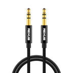 REXLIS 3629 3.5mm Male to Male Car Stereo Gold-plated Jack AUX Audio Cable for 3.5mm AUX Standard Digital Devices, Length: 1.8m, Length: 1.8m – Aluminum Alloy, 4K Length: 1.8m