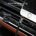 REXLIS 3629 3.5mm Male to Male Car Stereo Gold-plated Jack AUX Audio Cable for 3.5mm AUX Standard Digital Devices, Length: 1.8m, Length: 1.8m – Aluminum Alloy, 4K