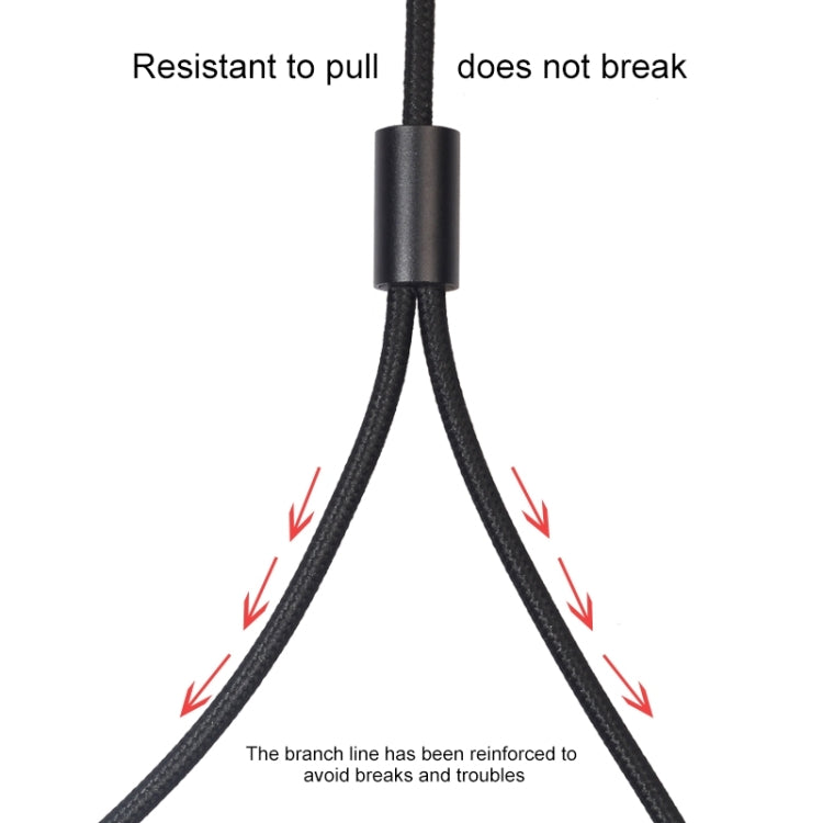 REXLIS 3635 3.5mm Male to Dual RCA Gold-plated Plug Black Cotton Braided Audio Cable for RCA Input Interface Active Speaker, Length: 1m, Length: 1m – Anti-Scratch, Aluminum Alloy