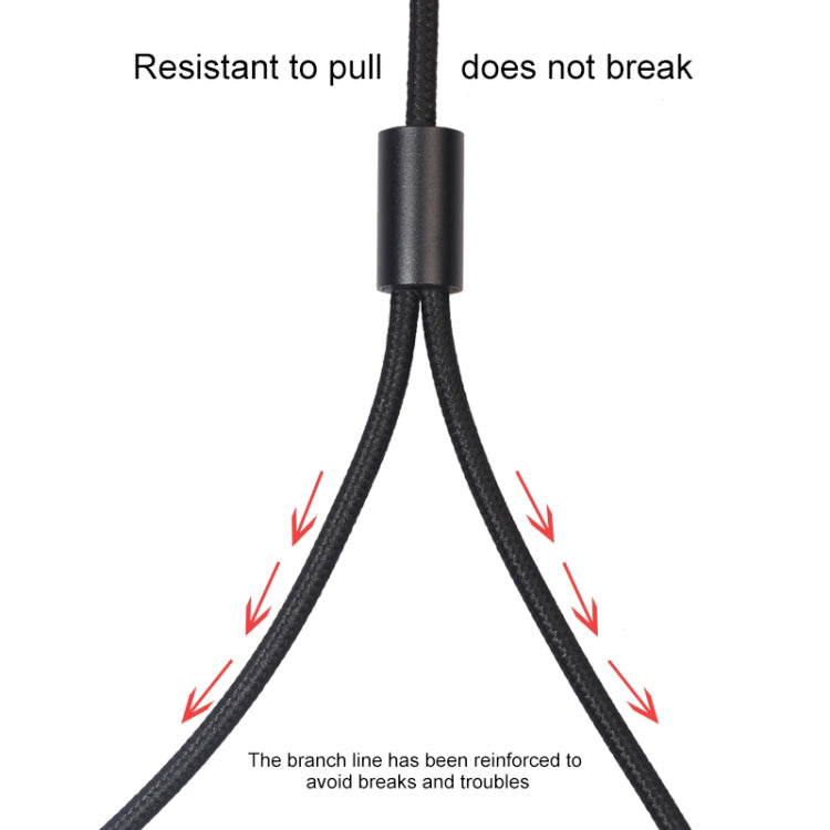 REXLIS 3635 3.5mm Male to Dual RCA Gold-plated Plug Black Cotton Braided Audio Cable for RCA Input Interface Active Speaker, Length: 1.8m, Length: 1.8m – Anti-Scratch, Aluminum Alloy