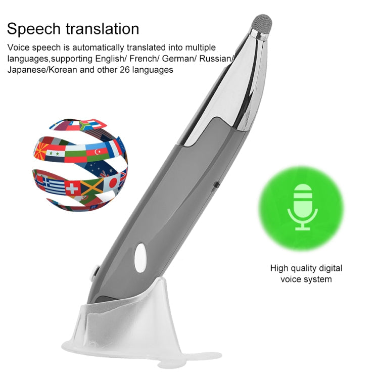 PR-06S 4-keys Smart Wireless Optical Mouse with Stylus Pen Function, Support Voice Operation / Translation, Support Voice Operation / Translation Grey, Support Voice Operation / Translation Blue, Support Voice Operation / Translation Red – Durable...