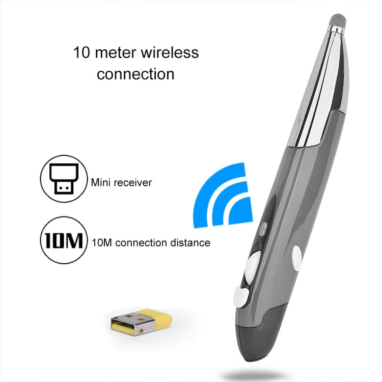 PR-06S 4-keys Smart Wireless Optical Mouse with Stylus Pen Function, Support Voice Operation / Translation, Support Voice Operation / Translation Grey, Support Voice Operation / Translation Blue, Support Voice Operation / Translation Red – Durable...