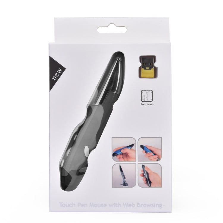 PR-06 4-keys Smart Wireless Optical Mouse with Stylus Pen Function, Grey, Blue, Red – Durable Build, Easy to Use