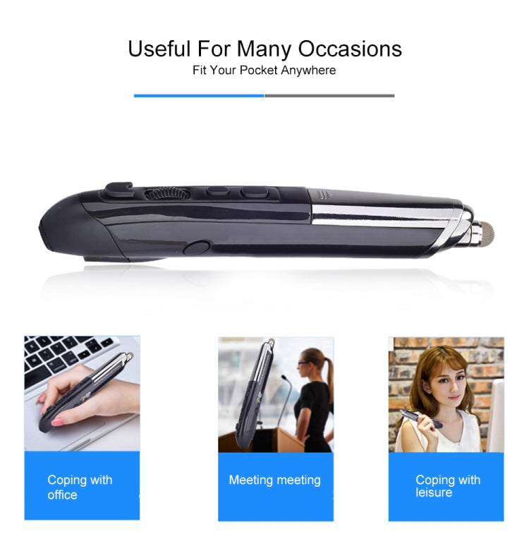 PR-08 6-keys Smart Wireless Optical Mouse with Stylus Pen & Laser Function, Laser Function Blue, Laser Function Red, Laser Function White, Laser Function Black, Laser Function Grey – Durable Build, Easy to Use