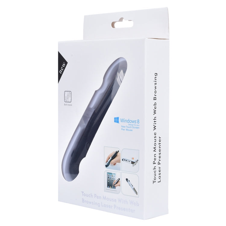 PR-08 6-keys Smart Wireless Optical Mouse with Stylus Pen & Laser Function, Laser Function Blue, Laser Function Red, Laser Function White, Laser Function Black, Laser Function Grey – Durable Build, Easy to Use