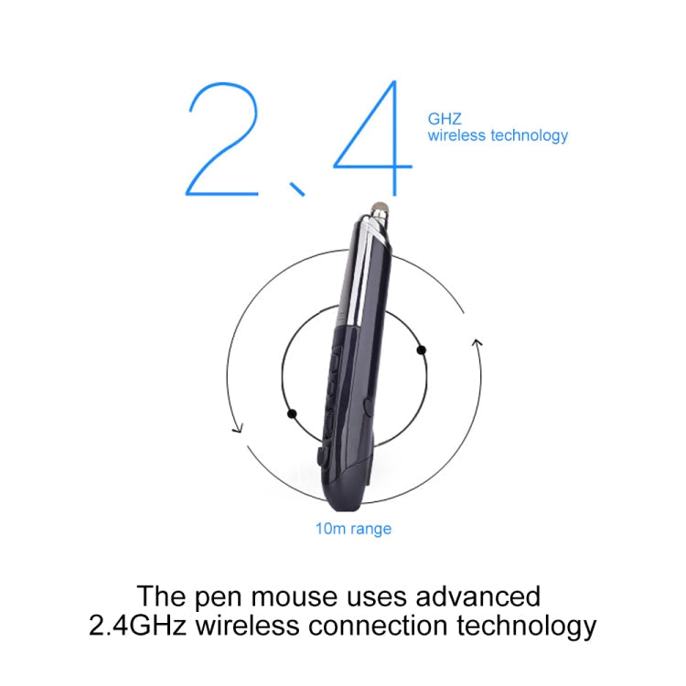 PR-08 6-keys Smart Wireless Optical Mouse with Stylus Pen & Laser Function, Laser Function Blue, Laser Function Red, Laser Function White, Laser Function Black, Laser Function Grey – Durable Build, Easy to Use