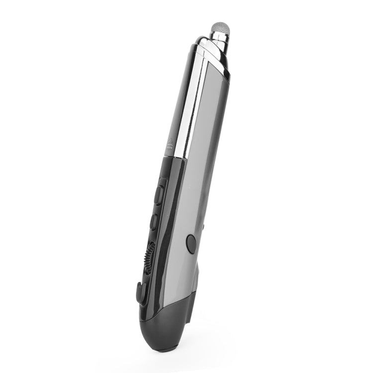 PR-08 6-keys Smart Wireless Optical Mouse with Stylus Pen & Laser Function, Laser Function Blue, Laser Function Red, Laser Function White, Laser Function Black, Laser Function Grey – Durable Build, Easy to Use Laser Function Grey Grey