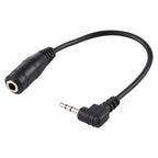 2.5mm Right Angle Male Plug to 3.5mm Female Jack Stereo AUX Audio DC Power Adapter Converter Cable, Length: 14cm – Durable Build, Easy to Use Default Title
