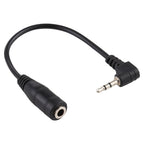 2.5mm Right Angle Male Plug to 3.5mm Female Jack Stereo AUX Audio DC Power Adapter Converter Cable, Length: 14cm – Durable Build, Easy to Use
