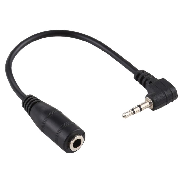 2.5mm Right Angle Male Plug to 3.5mm Female Jack Stereo AUX Audio DC Power Adapter Converter Cable, Length: 14cm – Durable Build, Easy to Use