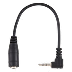 2.5mm Right Angle Male Plug to 3.5mm Female Jack Stereo AUX Audio DC Power Adapter Converter Cable, Length: 14cm – Durable Build, Easy to Use