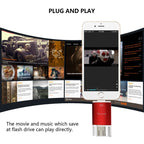 USB Flash Drive – 3 in 1 16G Type-C + 8 Pin + USB 3.0 Metal Double Cover Push-pull Flash...