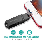 USB Flash Drive – 64G Type-C + 8 Pin + USB 3.0 Metal Flash Disk with OTG Function