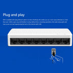 Tenda S108 8 Ports 10 / 100Mbps Fast Ethernet Network Switch LAN HUB, Tenda SG108 8 Ports White – Durable Build, Easy to Use