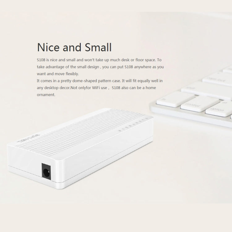 Tenda S108 8 Ports 10 / 100Mbps Fast Ethernet Network Switch LAN HUB, Tenda SG108 8 Ports White – Durable Build, Easy to Use