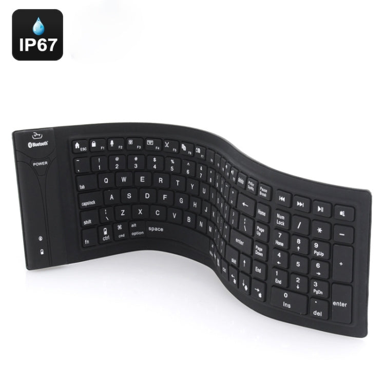 JA-11 108-keys Foldable Silicone Bluetooth Keyboard – Waterproof, Bluetooth Default Title