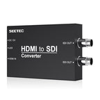 SEETEC 1 x HDMI Input to 2 x SDI Output Converter, 1 x HDMI to 2 x SDI – Aluminum Alloy, TPU