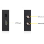 SEETEC 1 x HDMI Input to 2 x SDI Output Converter, 1 x HDMI to 2 x SDI – Aluminum Alloy, TPU