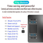 VEIKK A50 10x6 inch 5080 LPI Smart Touch Electronic Graphic Tablet, with Type-c Interface, A50