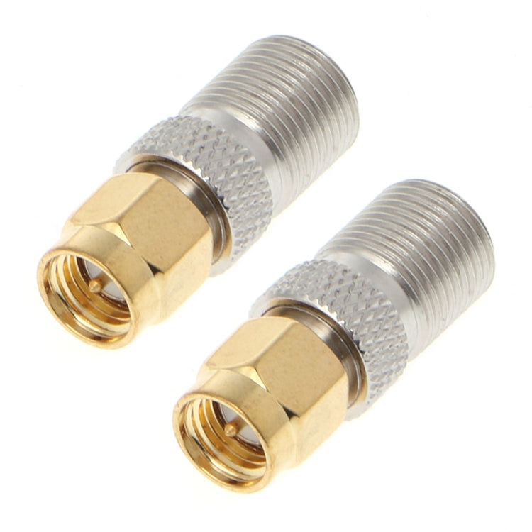 2 PCS SMA Male to F Female RF Coaxial Connector, SMA Male to F Female SMA Male to F Female