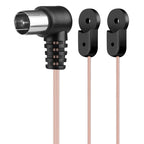 2m FM Dipole Antenna Female Plug Connector Stereo Audio Radio Receiver, FM Dipole Antenna – TPU FM Dipole Antenna