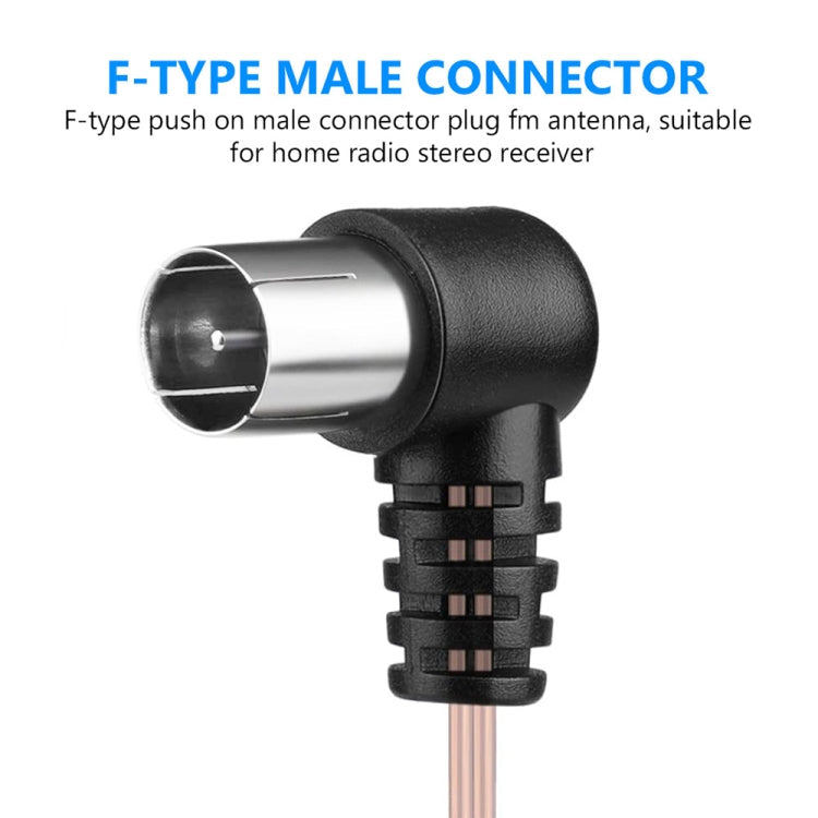 2m FM Dipole Antenna Female Plug Connector Stereo Audio Radio Receiver, FM Dipole Antenna – TPU