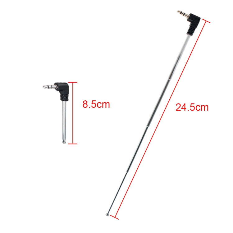 Retractable 3.5mm FM Radio Antenna for Mobile Phone, Max Length: 24.5cm, FM Radio Antenna – Durable Build, Easy to Use
