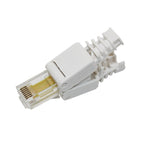 Tool-free Crimping RJ-45 Connector Modular Plug, Short Version Cat5e, Cat5e – Durable Build, Easy to Use