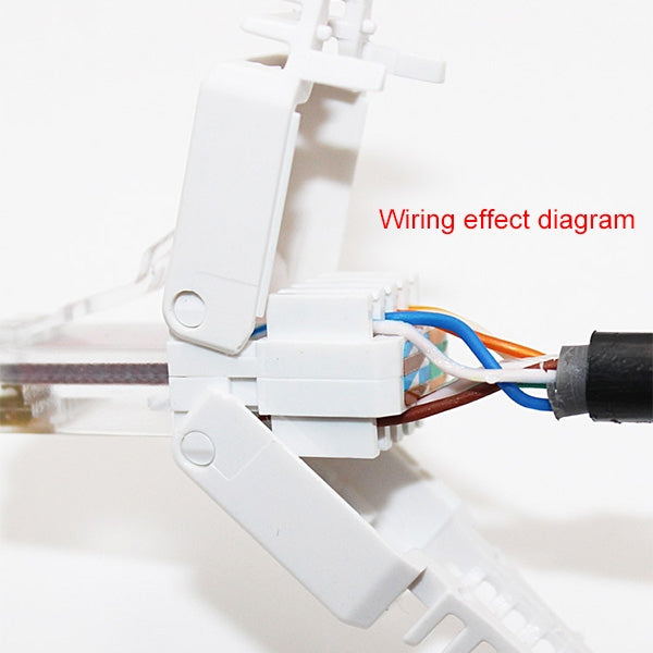 Tool-free Crimping RJ-45 Connector Modular Plug, Short Version Cat5e, Cat5e – Durable Build, Easy to Use
