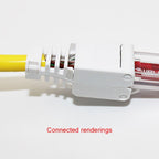 Tool-free Crimping RJ-45 Connector Modular Plug, Short Version Cat5e, Cat5e – Durable Build, Easy to Use