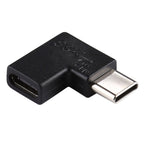 90 Degrees Right Angle USB-C / Type-C Female to Male Converter Adapter, Right Angle Female to Male Right Angle Female to Male