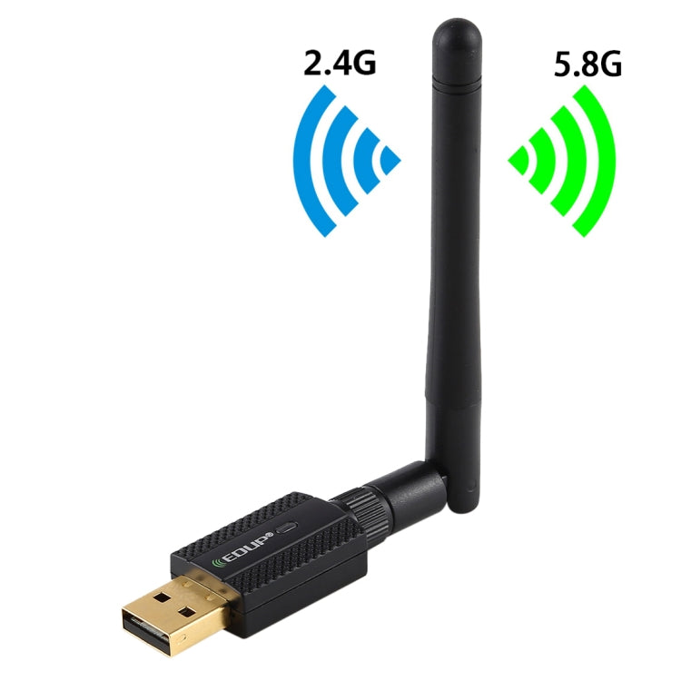EDUP EP-AC1661 2 in 1 Bluetooth 4.2 + Dual Band 11AC 600Mbps High Speed Wireless USB Adapter WiFi Receiver, EP-AC1661 600Mbps – Bluetooth EP-AC1661 600Mbps