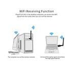 EDUP EP-AC1661 2 in 1 Bluetooth 4.2 + Dual Band 11AC 600Mbps High Speed Wireless USB Adapter WiFi Receiver, EP-AC1661 600Mbps – Bluetooth