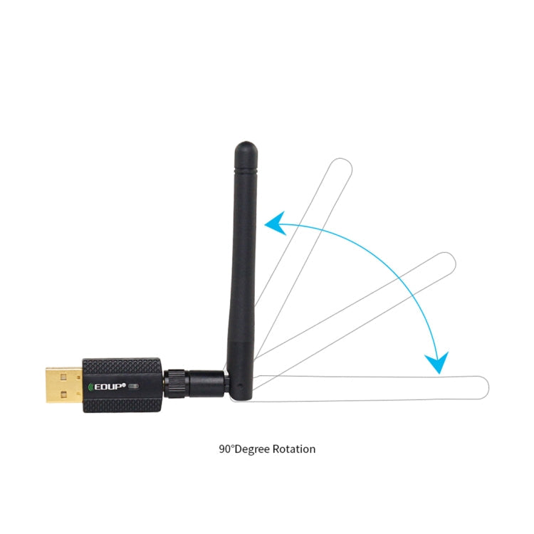 EDUP EP-AC1661 2 in 1 Bluetooth 4.2 + Dual Band 11AC 600Mbps High Speed Wireless USB Adapter WiFi Receiver, EP-AC1661 600Mbps – Bluetooth