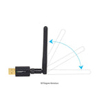 EDUP EP-AC1661 2 in 1 Bluetooth 4.2 + Dual Band 11AC 600Mbps High Speed Wireless USB Adapter WiFi Receiver, EP-AC1661 600Mbps – Bluetooth