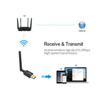 EDUP EP-AC1661 2 in 1 Bluetooth 4.2 + Dual Band 11AC 600Mbps High Speed Wireless USB Adapter WiFi Receiver, EP-AC1661 600Mbps – Bluetooth
