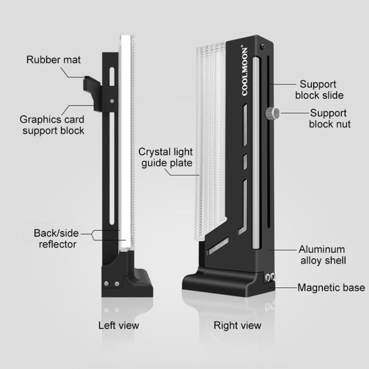 COOLMOON CM-GH2 5V ARGB GPU Holder – Durable Build, Easy to Use