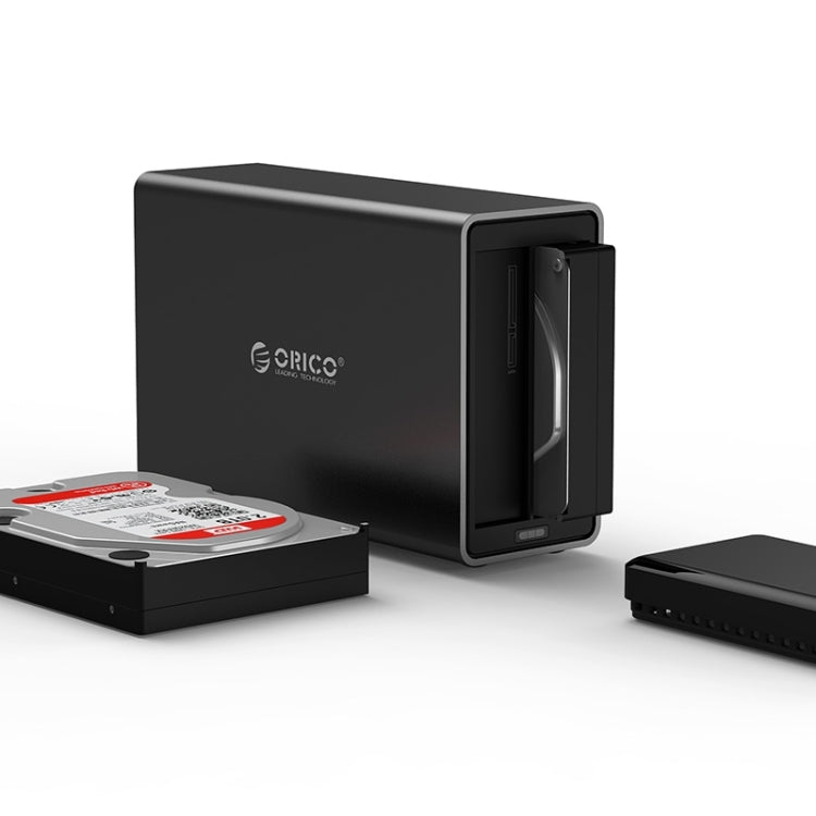 ORICO NS200-C3 2-bay USB-C / Type-C 3.1 to SATA External Hard Disk Box Storage Case Hard Drive Dock for 3.5 inch SATA HDD, Support UASP Protocol, USB 3.1 Type-C to SATA – Magnetic