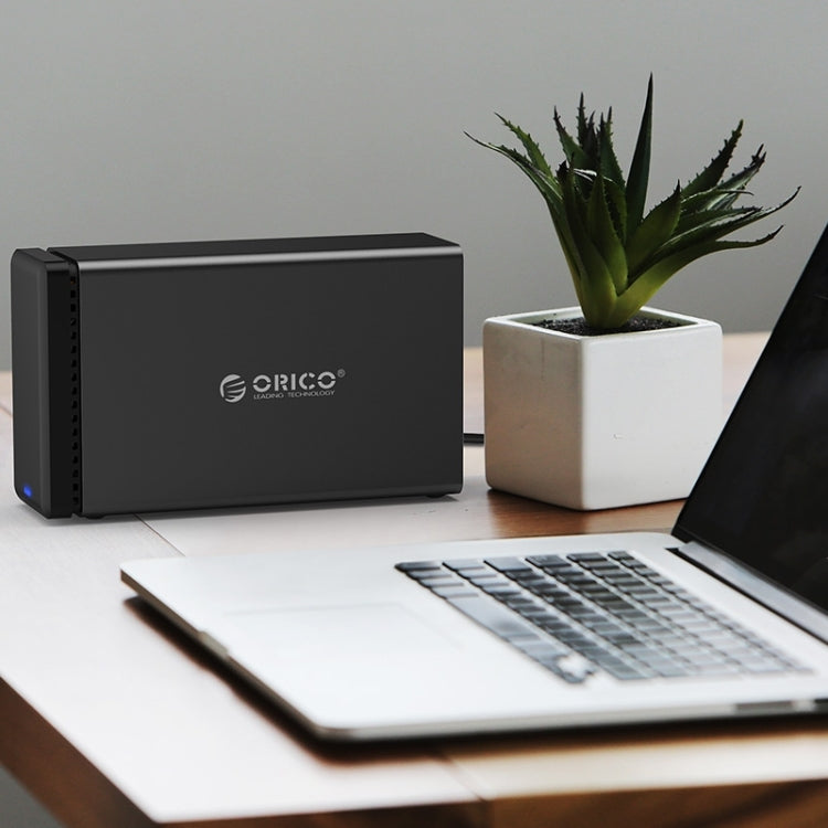ORICO NS200-C3 2-bay USB-C / Type-C 3.1 to SATA External Hard Disk Box Storage Case Hard Drive Dock for 3.5 inch SATA HDD, Support UASP Protocol, USB 3.1 Type-C to SATA – Magnetic