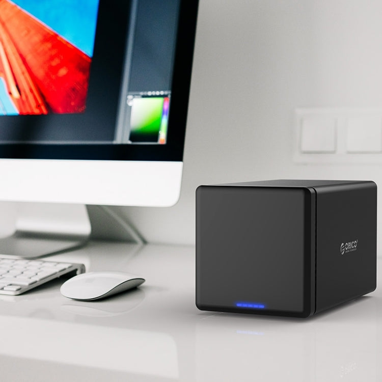 ORICO NS400-U3 4-bay USB 3.0 Type-B to SATA External Hard Disk Box Storage Case Hard Drive Dock for 3.5 inch SATA HDD, Support UASP Protocol, USB 3.0 Type-B to SATA – Magnetic USB 3.0 Type-B to SATA