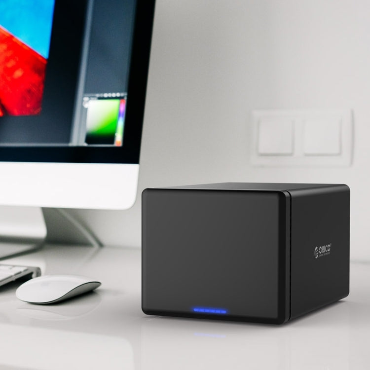 ORICO NS500-RC3 5-bay USB-C / Type-C 3.1 to SATA External Hard Disk Box Storage Case Hard Drive Dock with Raid for 3.5 inch SATA HDD, Support UASP Protocol, USB 3.1 Type-C to SATA with Raid – Magnetic, 4K USB 3.1 Type-C to SATA with Raid
