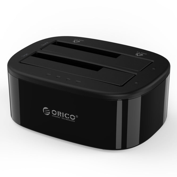 ORICO 6228US3-C 1 to 1 Clone 2 Bay USB 3.0 Type-B to SATA External Storage Hard Drive Dock for 2.5 inch / 3.5 inch SATA HDD / SSD, 1 to 1 Clone 2 Bays with Copy – Durable Build, Easy to Use 1 to 1 Clone 2 Bays with Copy EU Plug