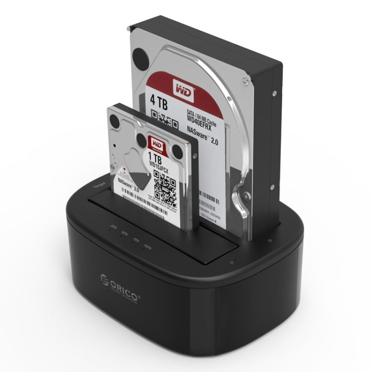 ORICO 6228US3-C 1 to 1 Clone 2 Bay USB 3.0 Type-B to SATA External Storage Hard Drive Dock for 2.5 inch / 3.5 inch SATA HDD / SSD, 1 to 1 Clone 2 Bays with Copy – Durable Build, Easy to Use