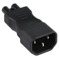 C5 to C14 AC Power Plug Adapter Converter Socket, C5 to C14 – Durable Build, Easy to Use C5 to C14