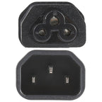 C5 to C14 AC Power Plug Adapter Converter Socket, C5 to C14 – Durable Build, Easy to Use
