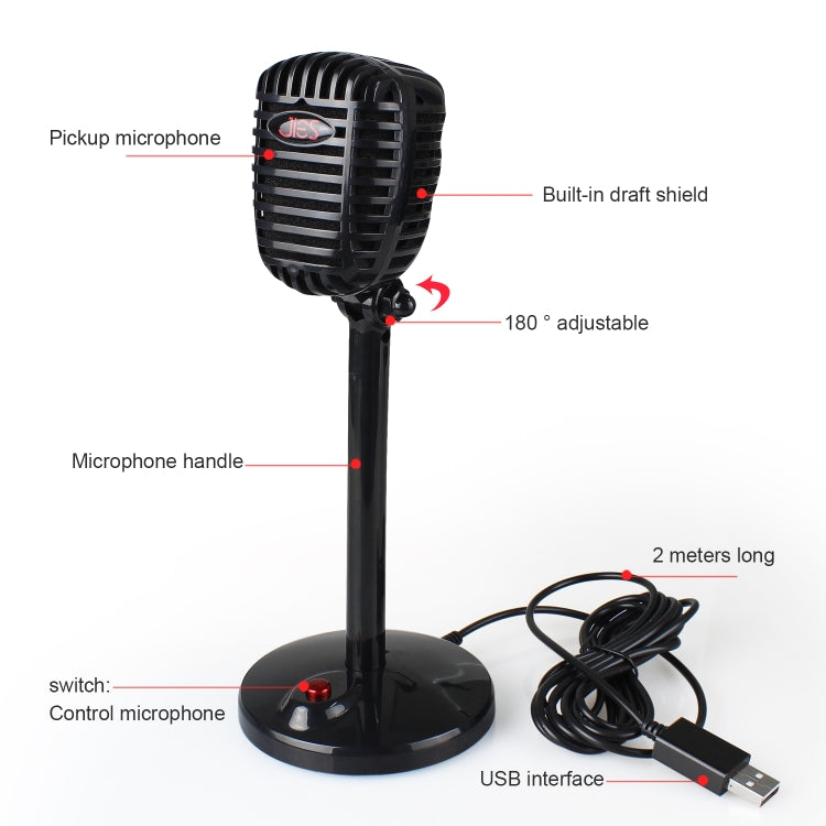 360 Degree Rotatable Driveless USB Voice Chat Device Video Conference Microphone, Cable Length: 2.2m – Wear-resistant