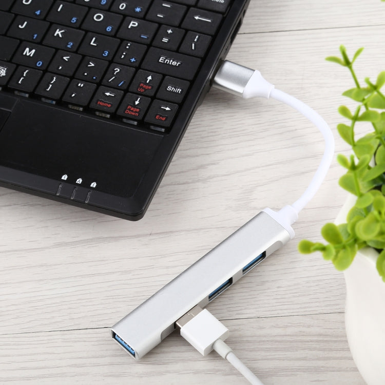 A-809 4 x USB 3.0 to USB 3.0 Aluminum Alloy HUB Adapter, A-809 – Aluminum Alloy