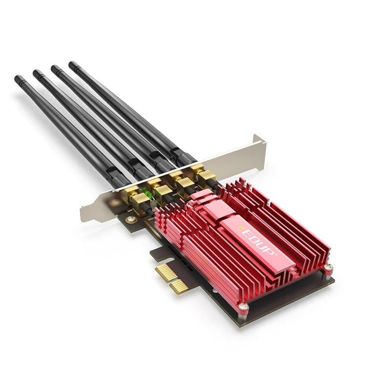 EDUP 9633-800 AC1900Mbps 2.4GHz & 5GHz Dual Band PCI-Express Adapter 4 Antenna External Network Card, AC1900Mbps – Durable Build, Easy to Use