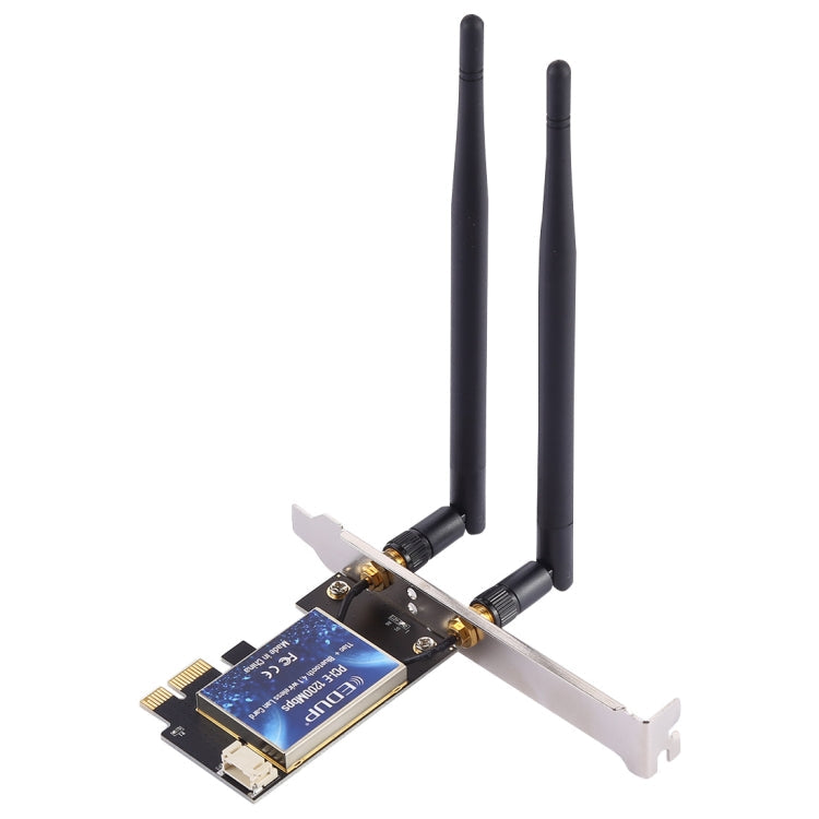 EDUP EP-9620 2 in 1 AC1200Mbps 2.4GHz & 5.8GHz Dual Band PCI-E 2 Antenna WiFi Adapter External Network Card + Bluetooth, EP-9620 1200Mbps (2 in 1) – Bluetooth, Data Transmission
